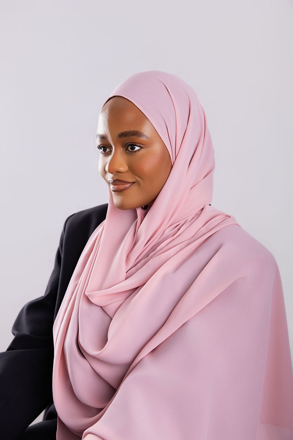 Rose Pink Luxe Chiffon Hijab