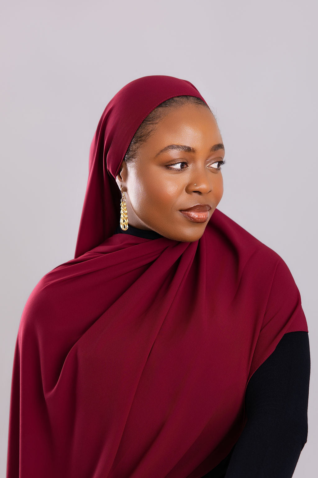 Berry Luxe Chiffon Hijab