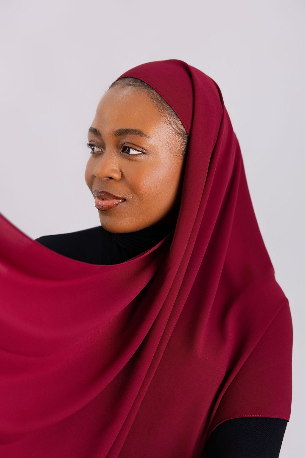 Berry Luxe Chiffon Hijab