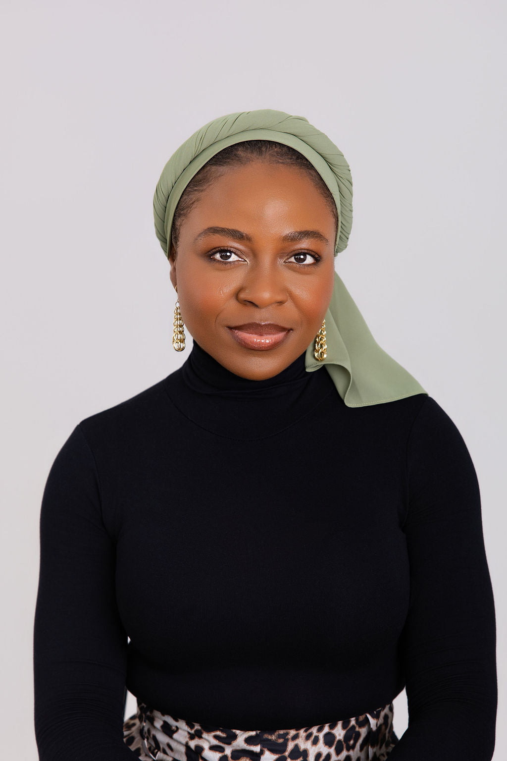Olive Green Luxe Chiffon Hijab