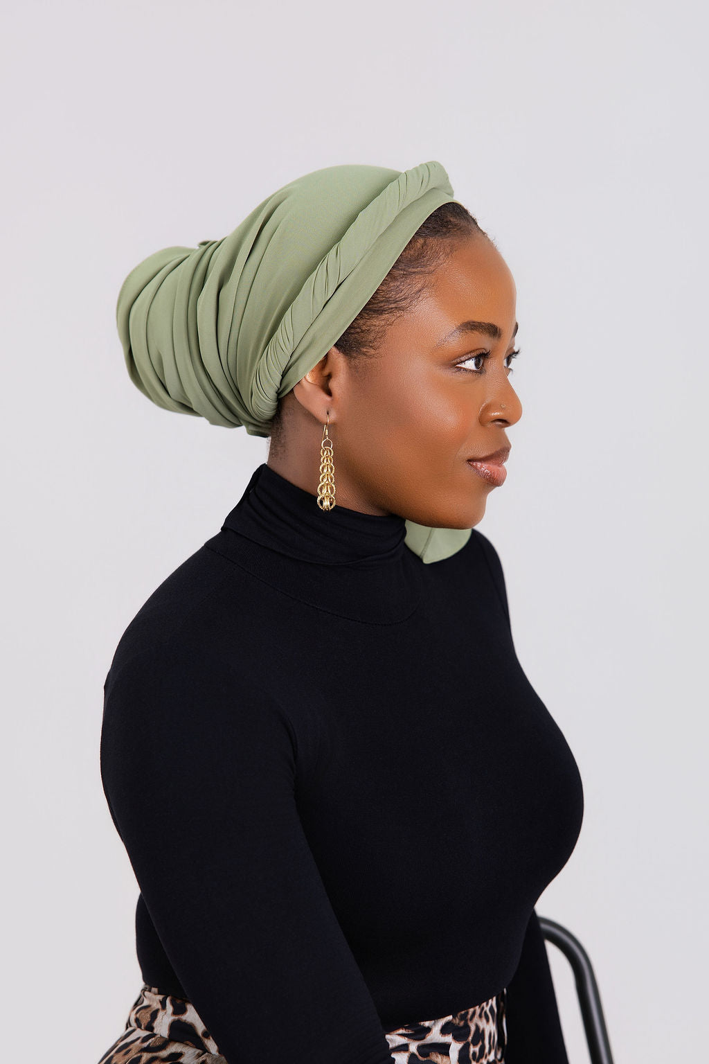 Olive Green Luxe Chiffon Hijab