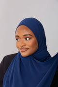 Midnight Blue Luxe Chiffon Hijab