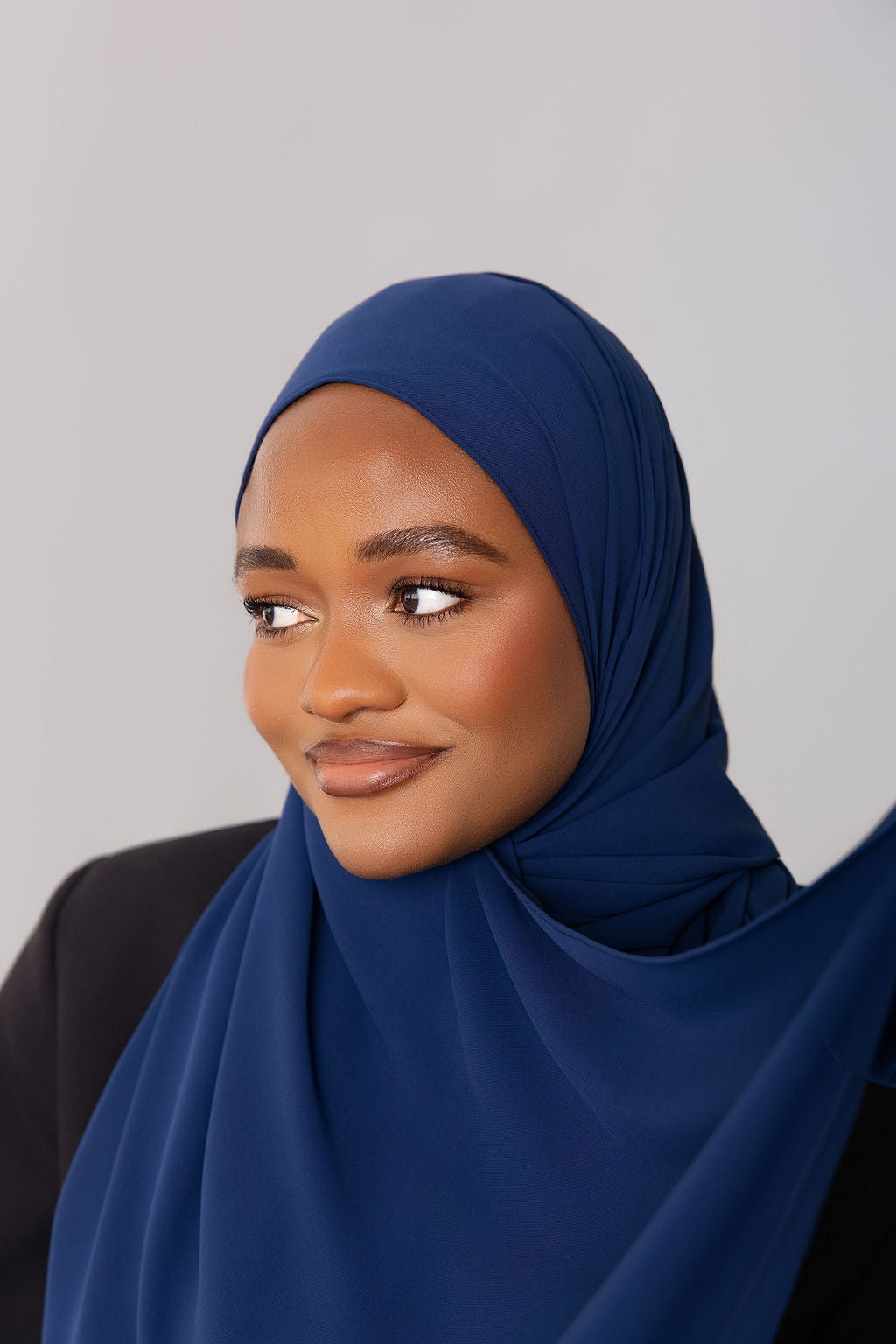 Midnight Blue Luxe Chiffon Hijab