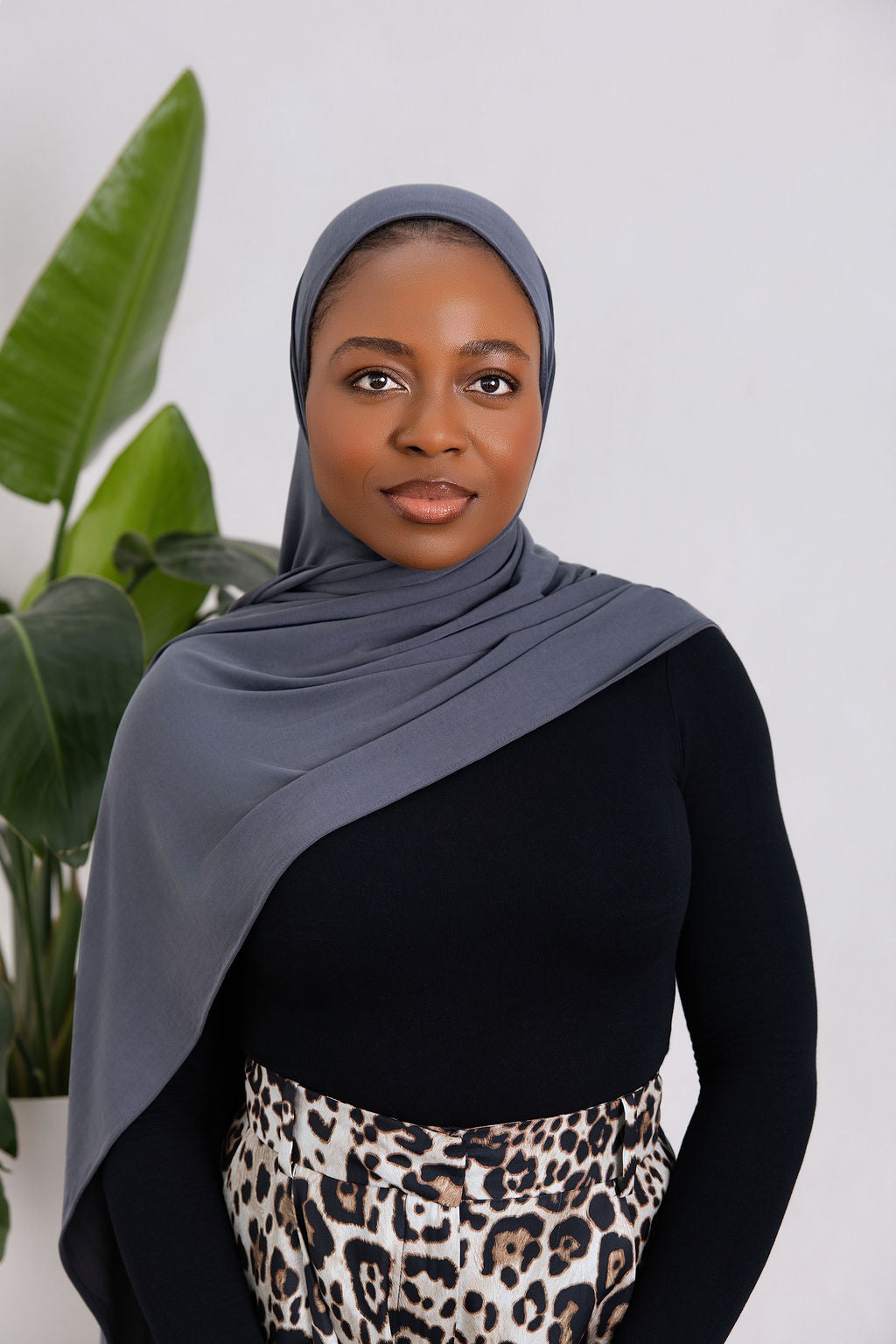 Grey Luxe Jersey Hijab