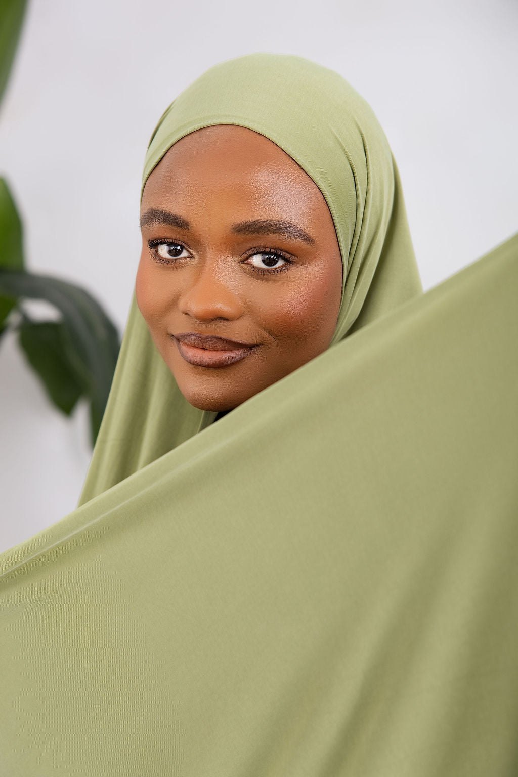 Olive Green Luxe Jersey Hijab