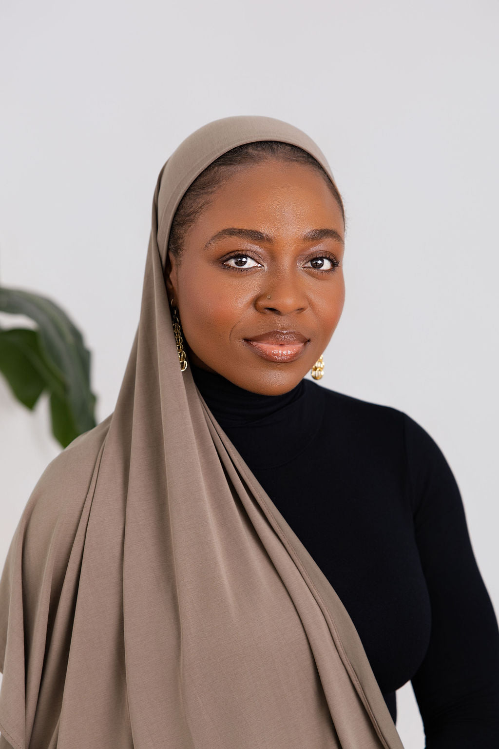 Khaki Luxe Jersey Hijab