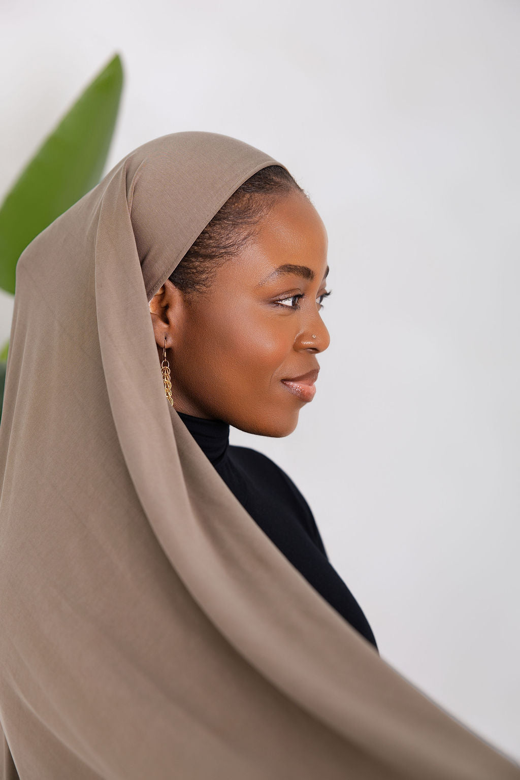 Khaki Luxe Jersey Hijab