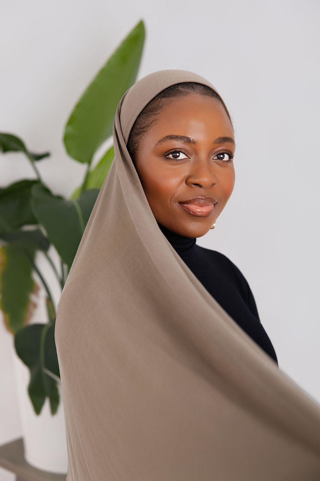 Khaki Luxe Jersey Hijab
